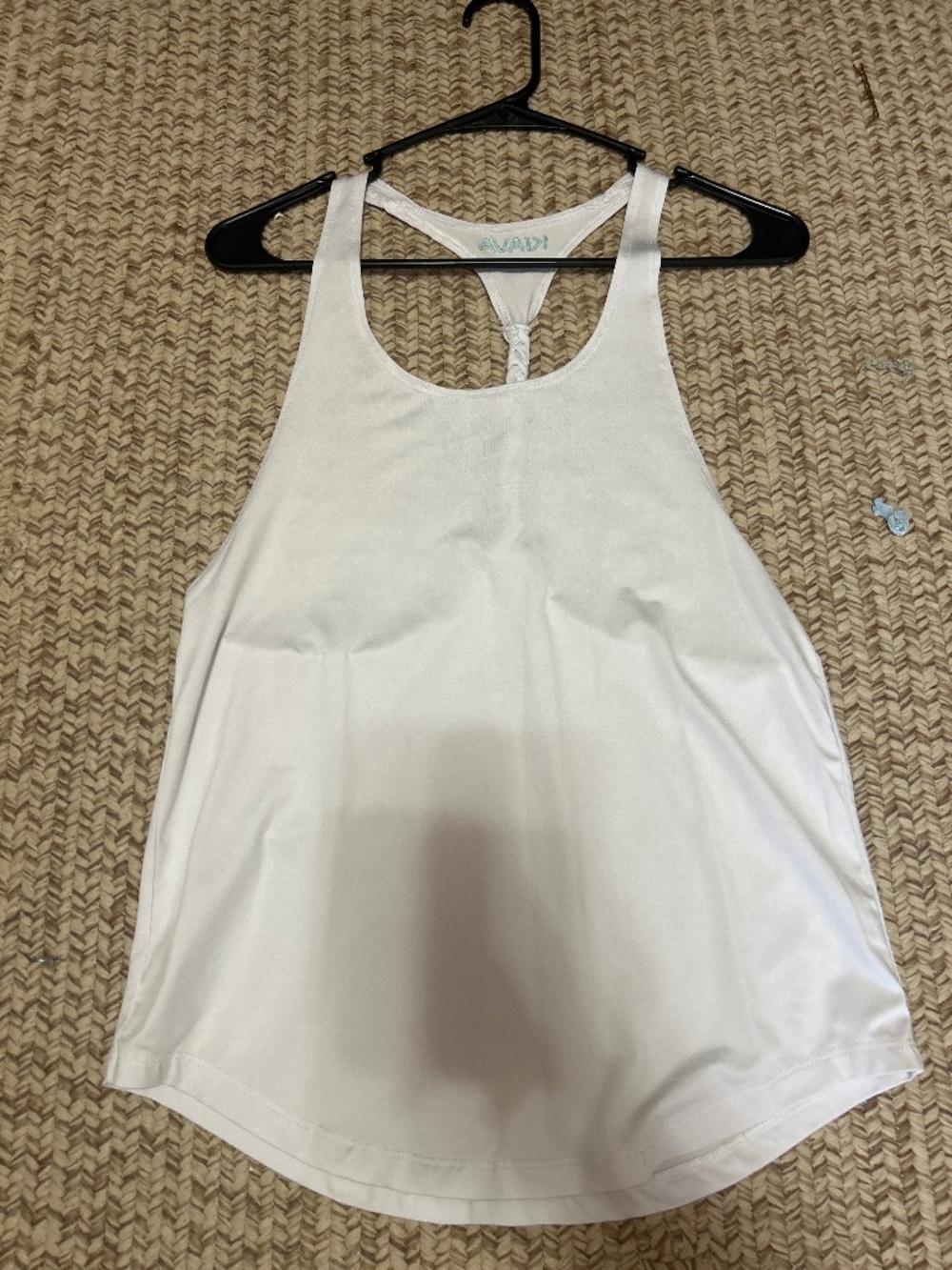 Kiava Braided Tank Top White Athletic Racerback